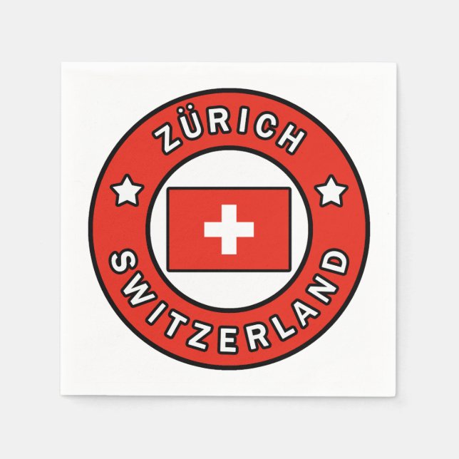 Zürich Switzerland Napkin (Front)