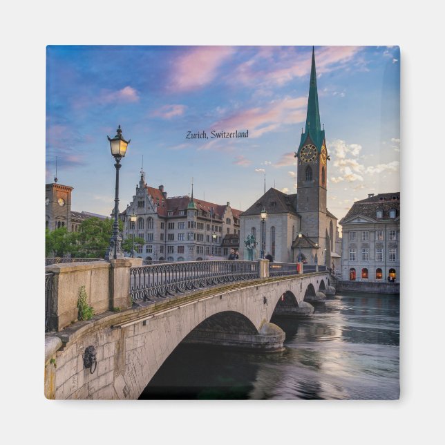Zurich, Switzerland scenic photo, Magnet (Front)