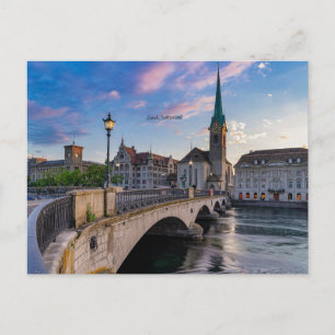 Zurich, Switzerland scenic photo, Postcard