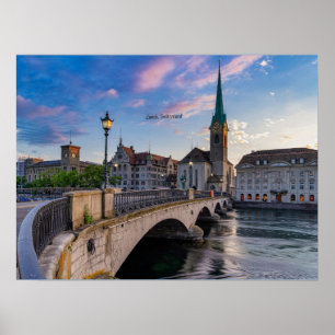Zurich, Switzerland scenic photo, Poster