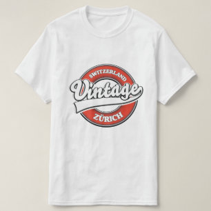 Zürich Switzerland vintage style logo T-Shirt