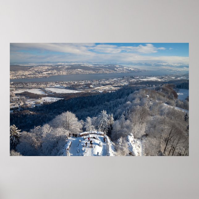 Zurich Switzerland Winter Poster (Front)