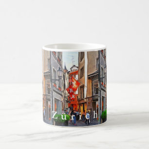 Zurich. The greatness of the flags of Switzerland. Coffee Mug