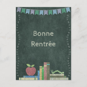Zurück zur Schule Bonne Rentrée Postcard