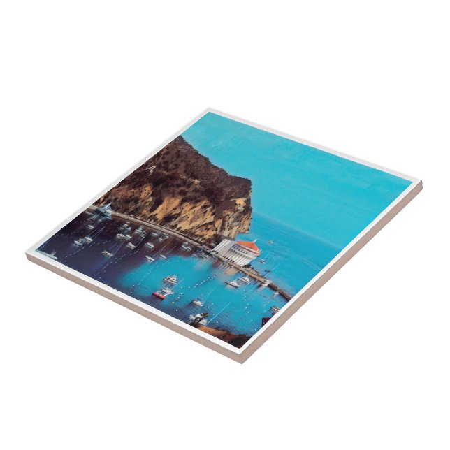 zUS009 SANTA CATALINA ISLAND, California, Tile (Side)