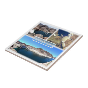 zUS015 HOOVER DAM, Mosaic, Lake Meid, Tile