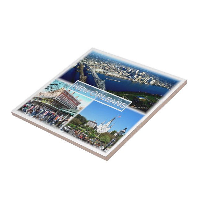 zUS023 NEW ORLEANS, Mosaic, Louisiana, Tile (Side)