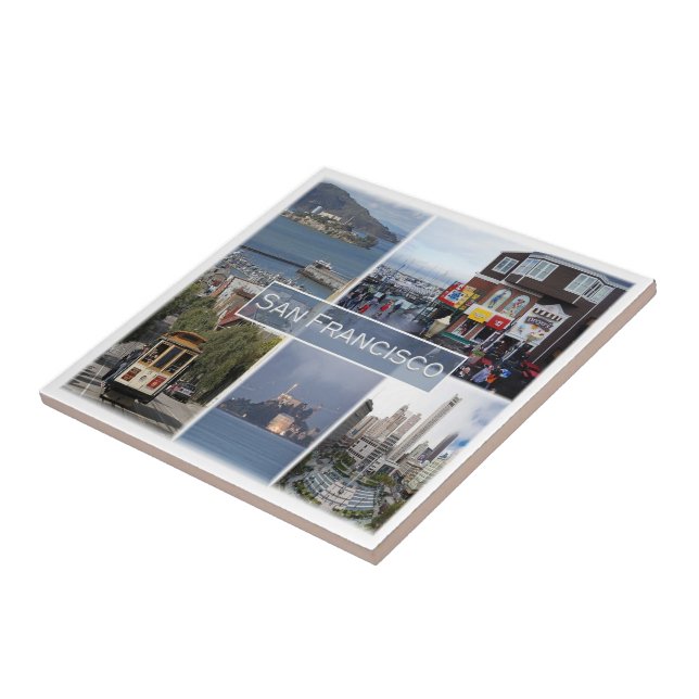 zUS031 SAN FRANCISCO, Mosaic, California, Tile (Side)