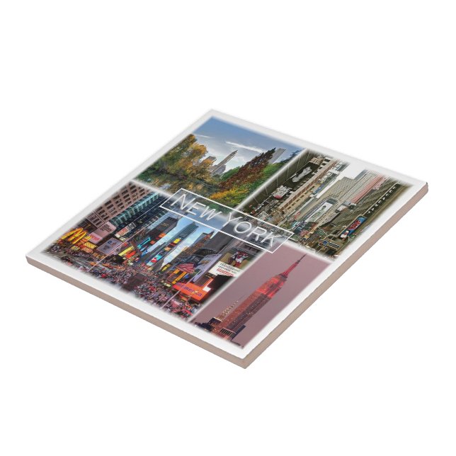 zUS035 NEW YORK, Mosaic, America, Tile (Side)