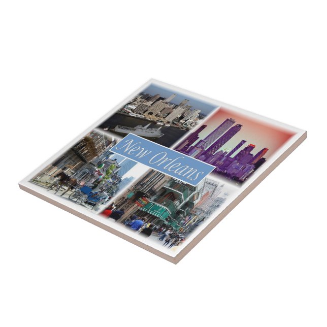 zUS049 NEW ORLEANS LOUISIANA, Mosaic, Tile (Side)