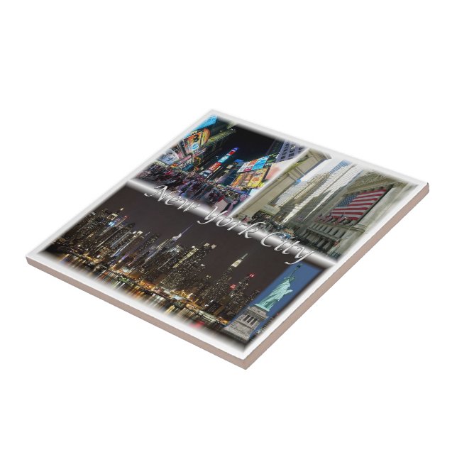 zUS055 NEW YORK City, Mosaic, America, Tile (Side)