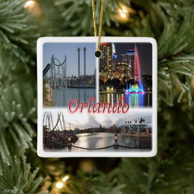 zUS056 ORLANDO Florida, Orlando, America, Ceramic Ornament (Tree)