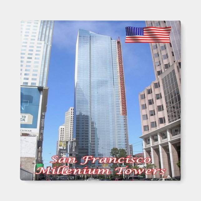 zUS060 SAN FRANCISCO, Millenium Tower, Fridge Magnet (Front)