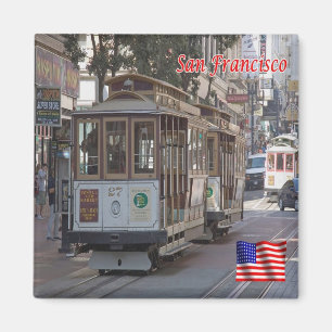 zUS062 SAN FRANCISCO, California,Cable Car, Fridge Magnet