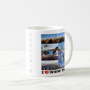 zUS107 NEW YORK CITY I Love, mosaic, Coffee Mug