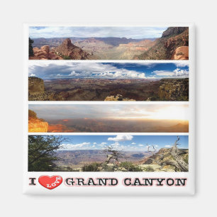 zUS149 GRAND CANYON I Love, Mosaic, Fridge Magnet