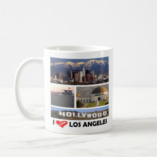 zUS169 LOS ANGELES I Love, Mosaic, Coffee Mug