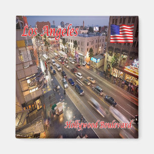zUS170 HOLLYWOOD Boulevard,Los Angeles, Fridge Magnet
