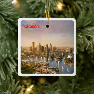 zUS183 BALTIMORE, Maryland, America, Ceramic Ornament