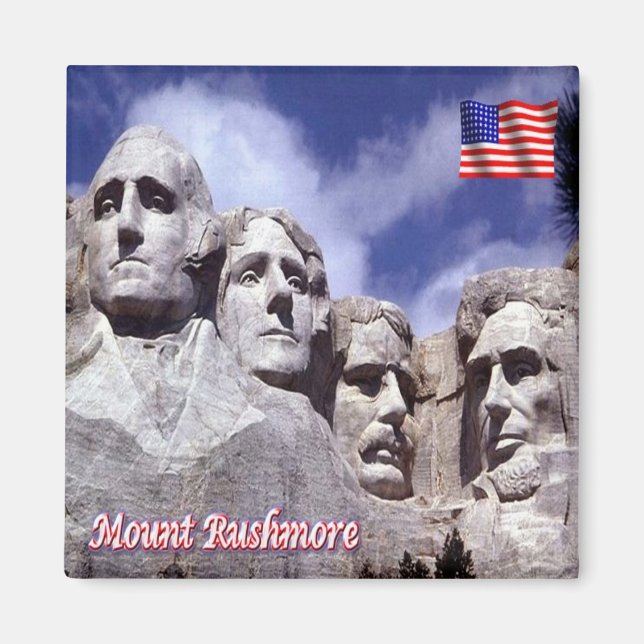 zUS188 MOUNT RUSHMORE, Dakota, America, Fridge Magnet (Front)