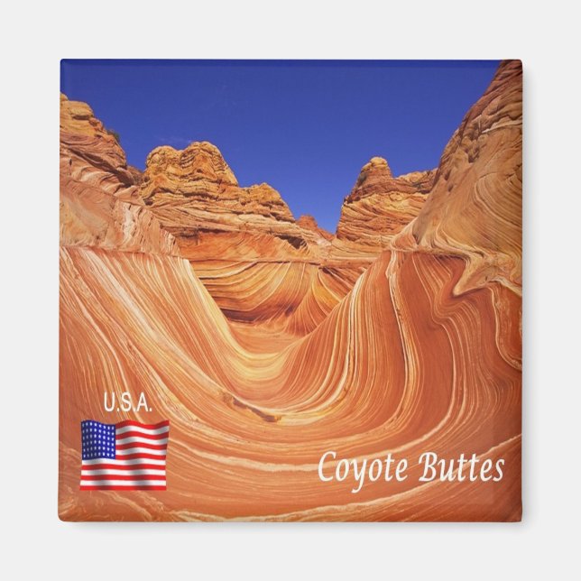 zUS194 COYOTE BUTTES, Arizona, America, Fridge Magnet (Front)