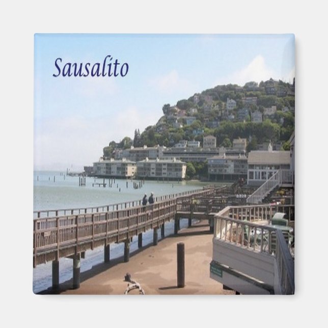 ZUS195 SAUSALITO, California, America, Fridge Magnet (Front)