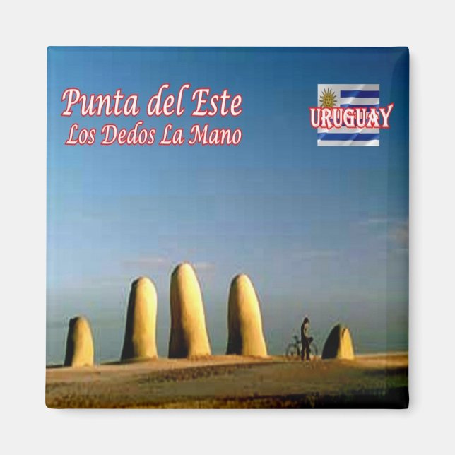 zUY004 URUGUAY, Punta del Este Fingers Hand,Fridge Magnet (Front)
