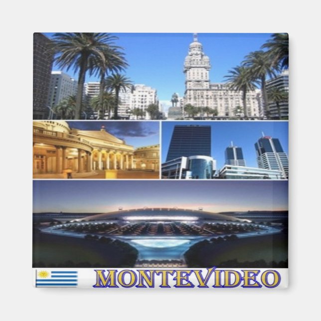 zUY013 MONTEVIDEO, Mosaic, Uruguay, America,Fridge Magnet (Front)