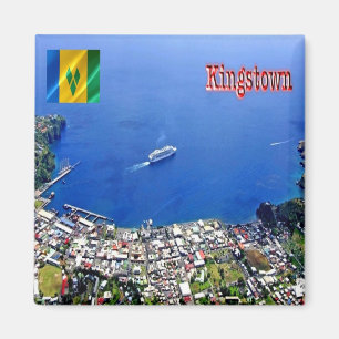 zVC005 KINGSTOWN, Saint Vincent Grenadines, Fridge Magnet