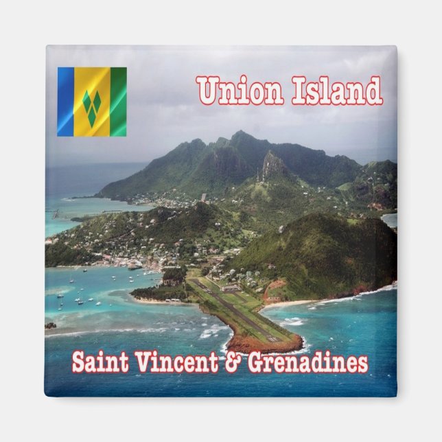 zVC012 SAINT VINCENT GENADINE, Union Island,Fridge Magnet (Front)