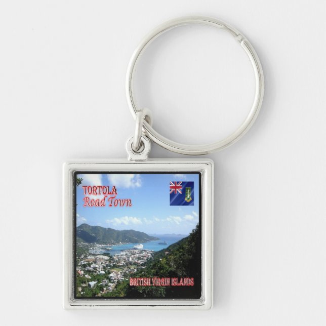 zVG004 TORTOLA Road Town, British Virgin, Key Ring (Front)