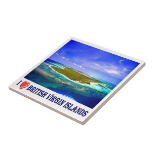 zVG007 BRITISH VIRGIN ISLANDS I Love, Tile