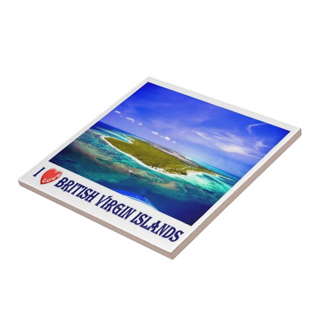 zVG007 BRITISH VIRGIN ISLANDS I Love, Tile (Side)