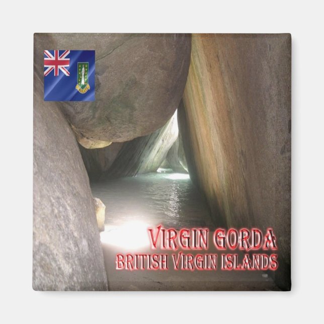 ZVG012 VIRGIN GORDA British Virgin Islands, Fridge Magnet (Front)