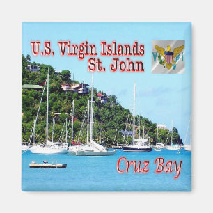 zVI009 SAINT JOHN Cruz Bay, Virgin Islands, Fridge Magnet