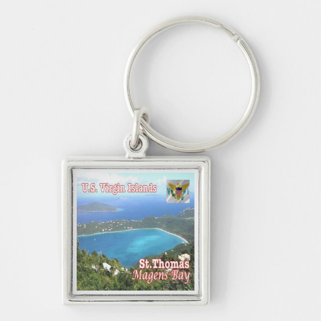 zVI012 SAINT THOMAS, Magens Bay, Virgin islands,  Key Ring (Front)