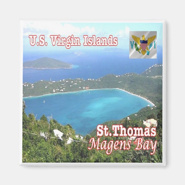 zVI012 SAINT THOMAS, Magens Bay, Virgin islands,  Magnet (Front)