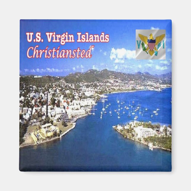 zVI013 VIRGIN ISLANDS, Christiansted, Fridge Magnet (Front)