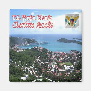 zVI015 CHARLOTTE AMALIE, Virgin Islands, Fridge Magnet