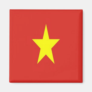 zVN001 VIETNAMESE FLAG, Vietnam, Asia, Fridge Magnet