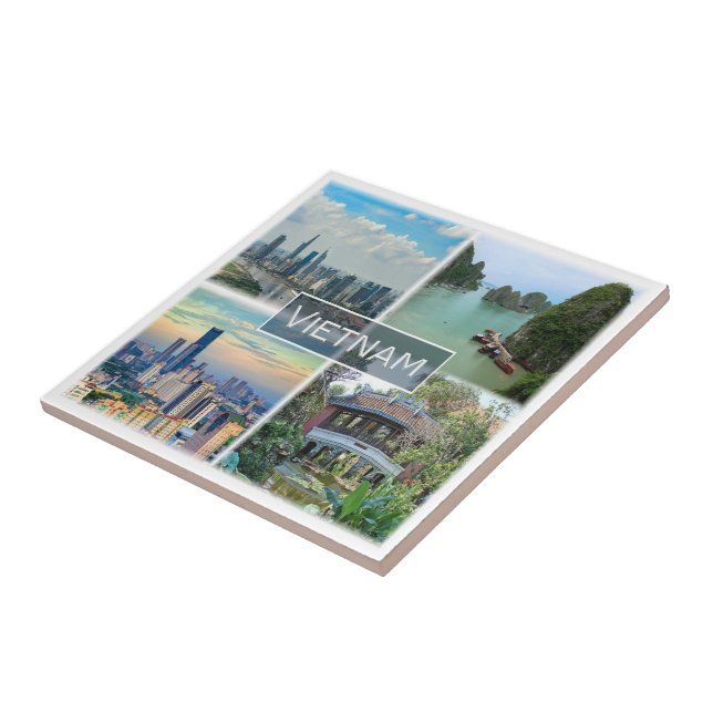 zVN012 VIETNAM, Mosaic, Asia, Tile (Side)