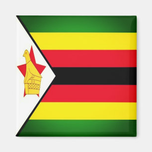 ZW - Zimbabwe - Flag Magnet