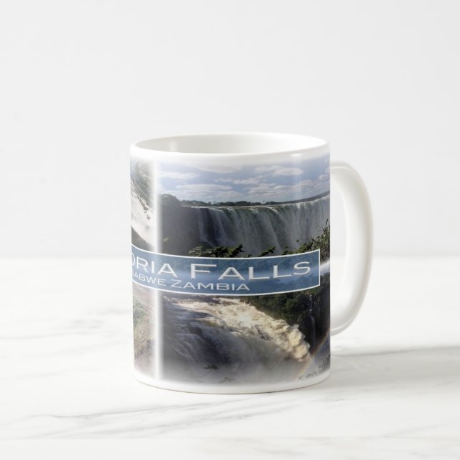 ZW Zimbabwe - Zambia - Victoria Falls - Coffee Mug (Front Right)