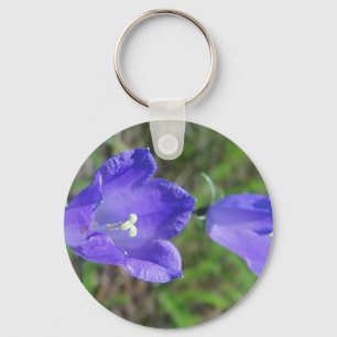 Zwei blaue Glockenblumen Key Ring