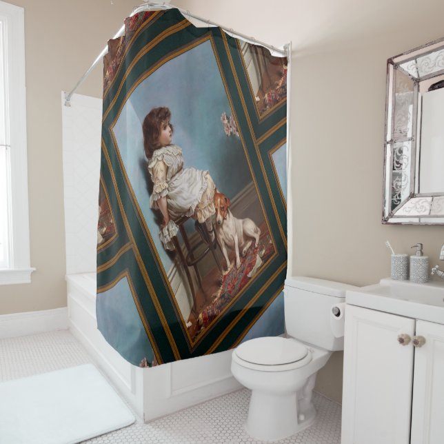 Zwei schlechte Gewissen by Karl Reichert Shower Curtain (In Situ)