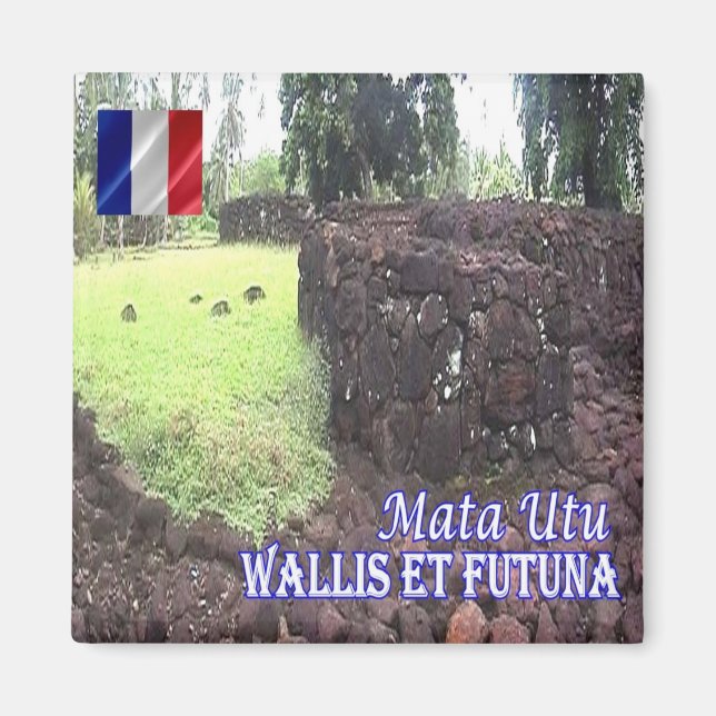 zWF006 MATA UTU, Wallis and Futuna, Fridge Magnet (Front)
