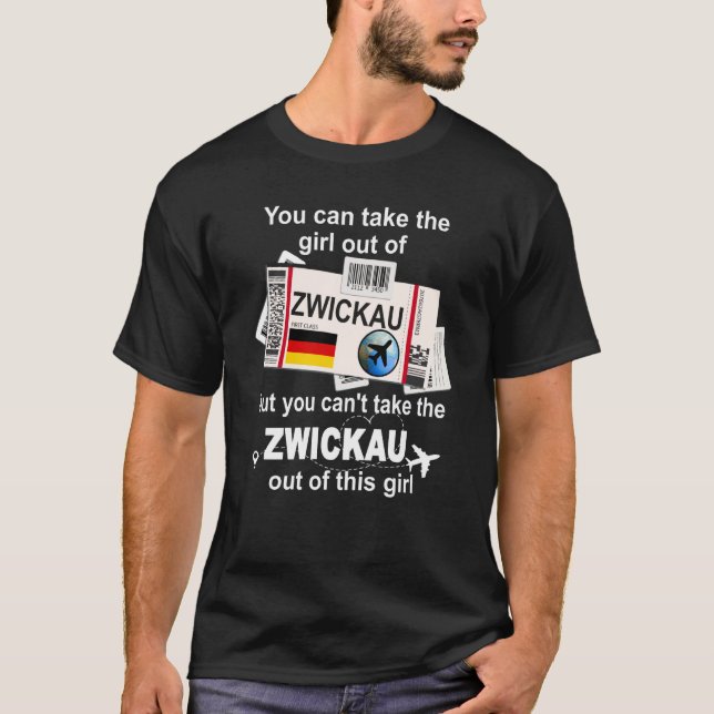 Zwickau Boarding Pass Zwickau Girl Zwickau T-Shirt (Front)