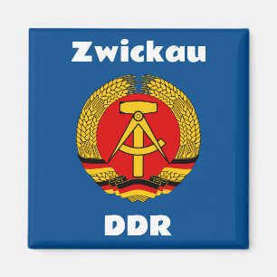 Zwickau, Germany - Retro East German (DDR, GDR) Magnet