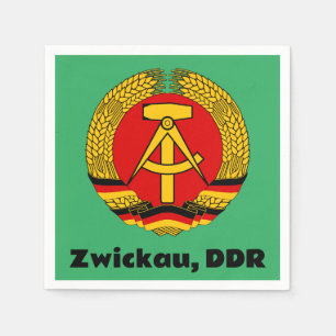 Zwickau, Germany - Retro East German (DDR, GDR) Napkin