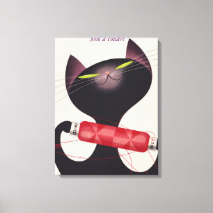 Zwicky Cat Poster by Donald Brun Canvas Print